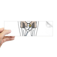 thumbnail image 1 of Angel Bastet Wing Halo Star Rectangle Bumper Sticker Notebook Window Decal, 1 of 1