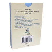 Speech flashcards for Toddlers, Nonverbal and Partially Verbal Autism Individuals, Pre-K and Kindergarten ESL students, Screen Free learning, Essential Words for everyday life, set of 54