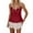 Red, variant on L 5x Womens Tops A Solid Color Slim Fitting Fashionable Strappy Black Eared Backless Vest for Women