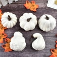 thumbnail image 4 of Thanksgiving Harvest Artificial White Pumpkins Assorted Sizes, 4 of 8