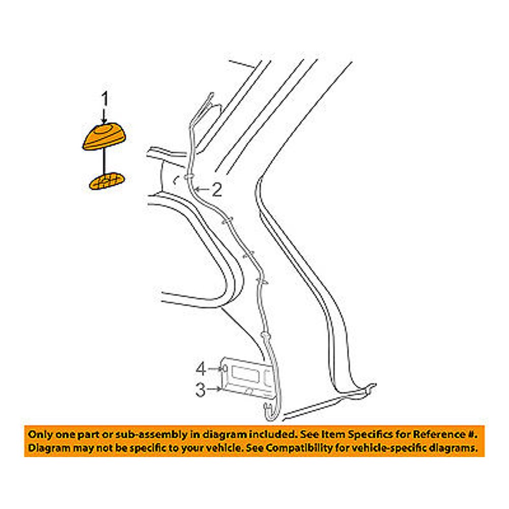 Jeep CHRYSLER OEM Grand Cherokee Radio AntennaSatellite Sirius XM