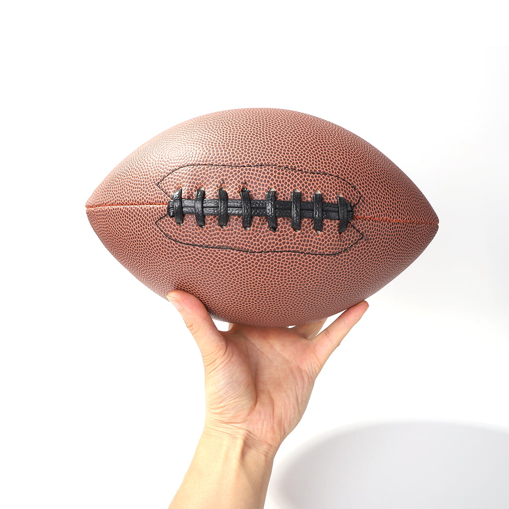 Outdoor Sport PU Leather Rugby Ball American Football Training Entertainment NEW 