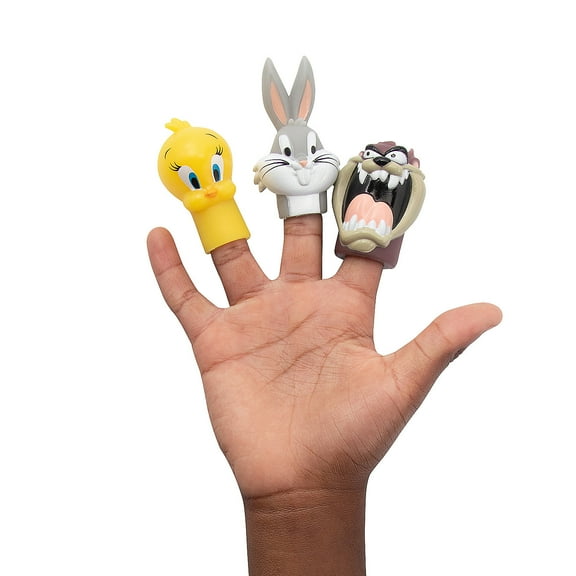2" – 2 1/2" Looney Tunes Character Finger Puppet Toys - 12 Pieces