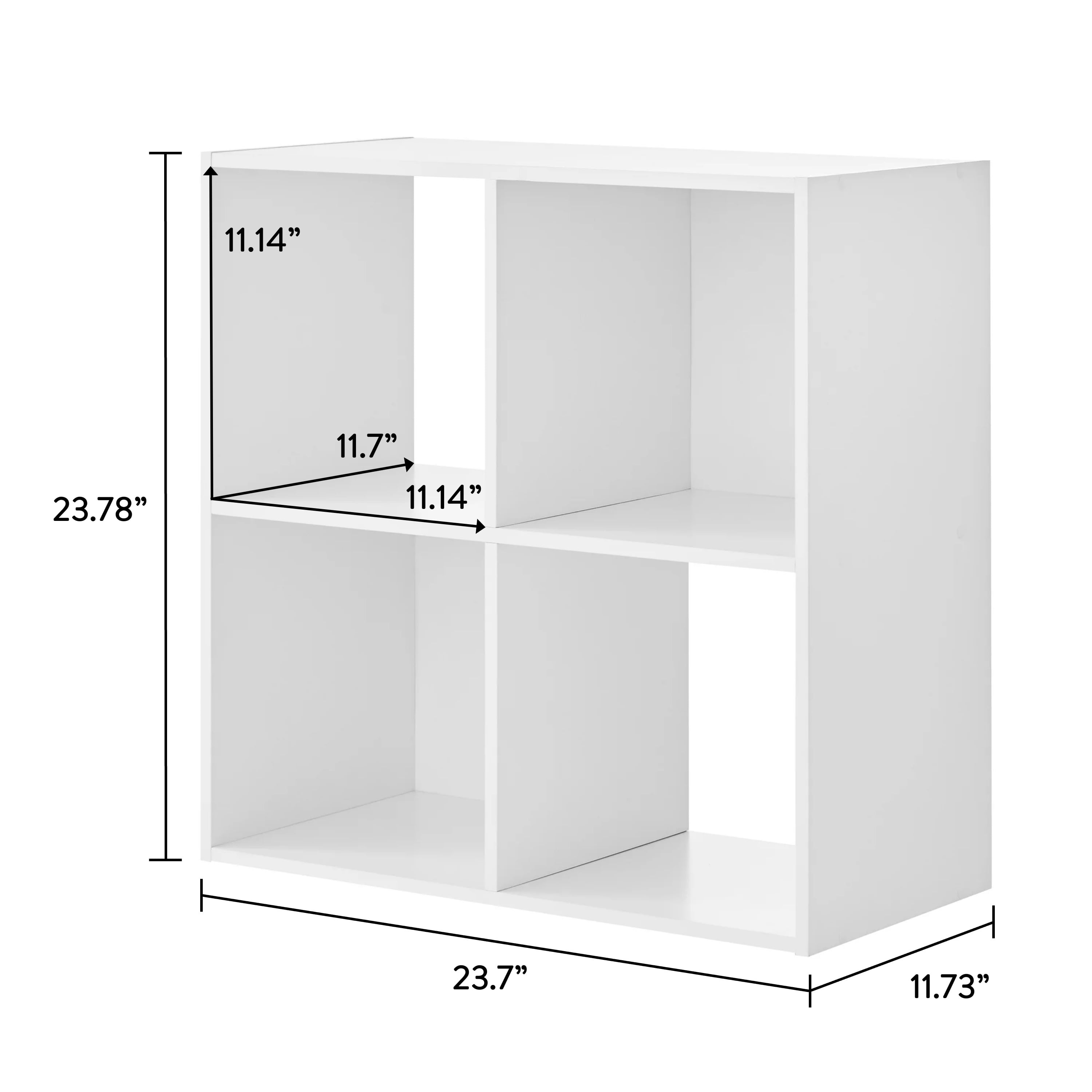 Mainstays 4 Cube Storage Organizer, White