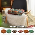 thumbnail image 3 of New Boho Seat Cushion Cotton Linen Fabric Floor Cushion Home Mat Large Round Cushion Thickened Soft Square Office Chair Cushion (Orange Round), 3 of 7