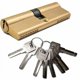 thumbnail image 1 of Cerradura de cilindro, 42,5/42,5 (85 mm), 8 llaves, acabado de latón de alta seguridad, antiganzúas, antitaladro, antiexplosión, antirrobo para puerta de exterior/entrada de PVC para patio, 1 of 5