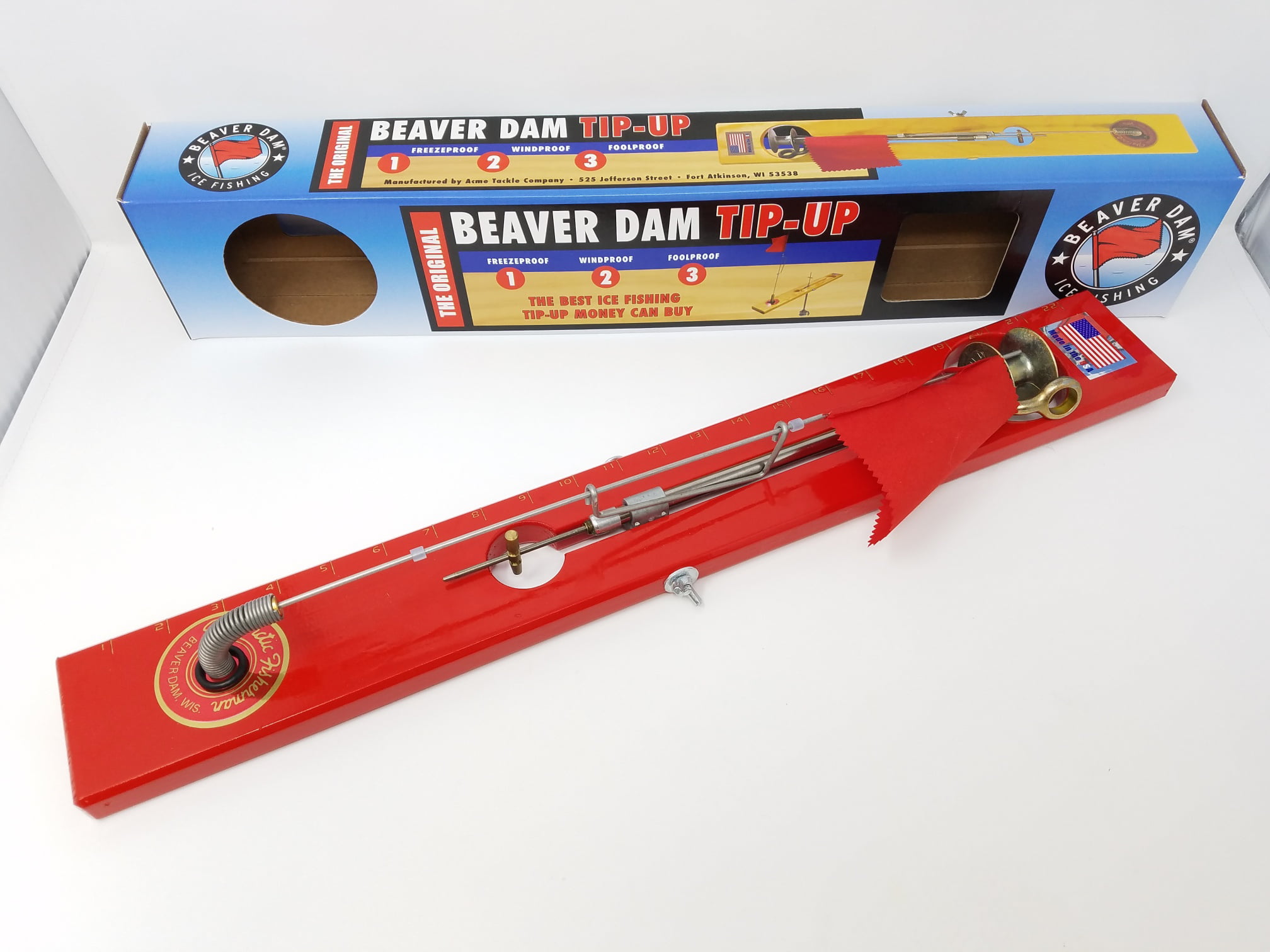 Beaver Dam Tip-up Original Red on Red 