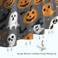 thumbnail image 6 of Halloween Ghost Pumpkin Pattern Shower Curtain 36"x72" ,Bathroom Decorative Shower Curtains Set with 12 Hooks,Modern Waterproof Washable Shower Curtain, 6 of 6