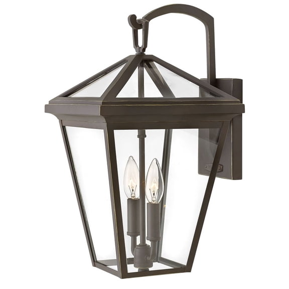 2564OZ-LL Hinkley Lighting Alford Place - 2 Light Medium Outdoor Wall Lantern in Traditional Style - 10 Inches Wide by 17.5 Inches High-Oil Rubbed