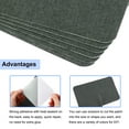 thumbnail image 3 of Uxcell 6Pcs Sofa Fabric Repair Patches Linen Fabric Patches 4.13" x 6.1" Dark Gray, 3 of 5