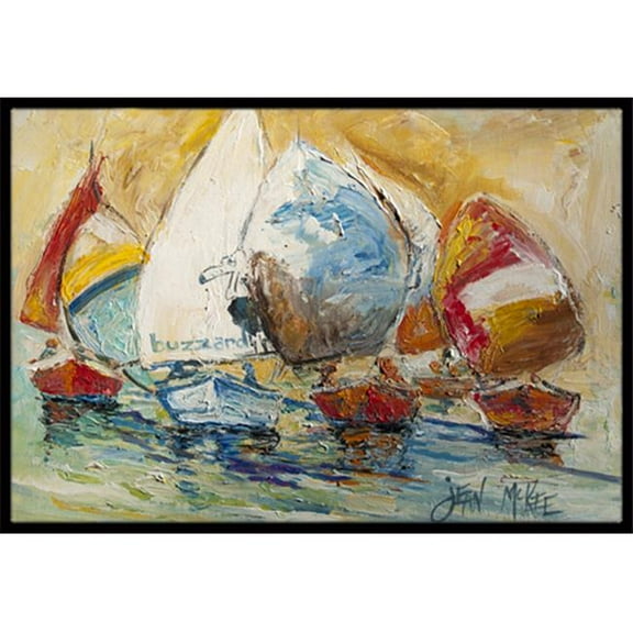Buzzards Sailboat Race Indoor & Outdoor Mat- 18 x 27 in.