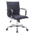 thumbnail image 1 of Silla de Oficina Ergonomica LeisureMod de Cuero Giratoria con Respaldo Alto, 1 of 9