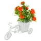 thumbnail image 3 of WORGEOUS Flor falsa con cesta de bicicleta, decoración de flores falsas de naranja simulada, centro de mesa de flores artificiales, 3 of 8