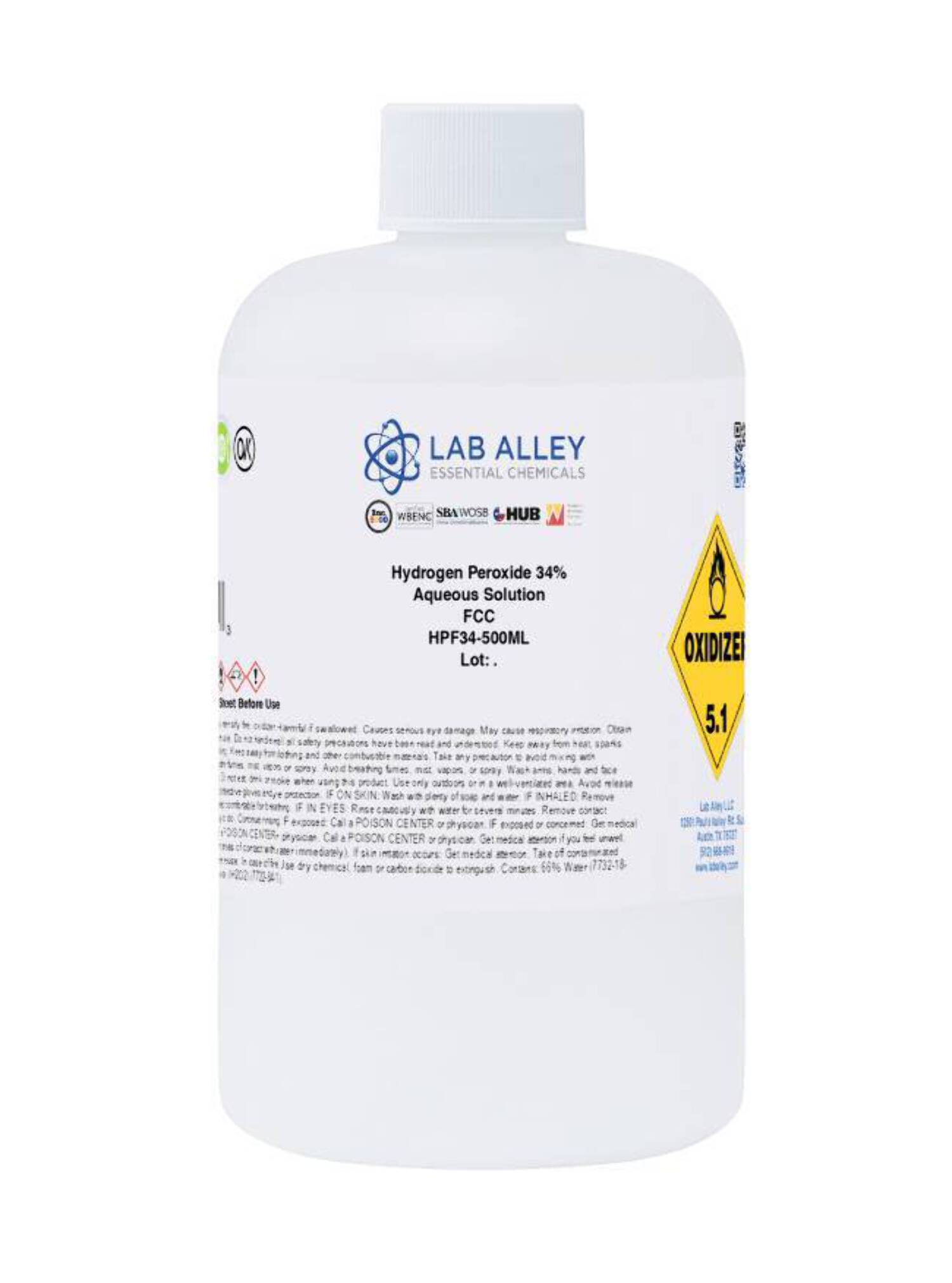 35% Food Grade Hydrogen Peroxide - 12 oz Bottle – The One Minute Miracle