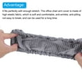 thumbnail image 4 of Unique Bargains Office Chair Arm Cover, 4Pcs Office Chair Armrest Covers Protectors Computer Chair Arm Rest Covers, Grey, 4 of 5