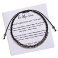 thumbnail image 1 of Pulsera con mensaje oculto secreto de "Te amo" en código Morse, 1 of 4