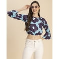 thumbnail image 5 of Moomaya Long Sleeves Round Neck Printed Top - Women's Casual Printed Top, 5 of 9