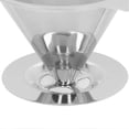thumbnail image 2 of Pour Over Coffee Filter, Slow Drip, 1-6 Cups, Cone Filter, Reusable, Stainless Steel, 2 of 4