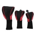 thumbnail image 2 of 3PCS Club Headcover Set,Nylon Breathable Wood Club Protective Covers with Interchangeable Tags, 2 of 7
