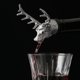 thumbnail image 5 of Vertedor de vino con forma de cabeza de ciervo, tapón de botella de animal, vertedor de licor de vino creativo para Bar, fiesta, restaurante (plata), 5 of 5