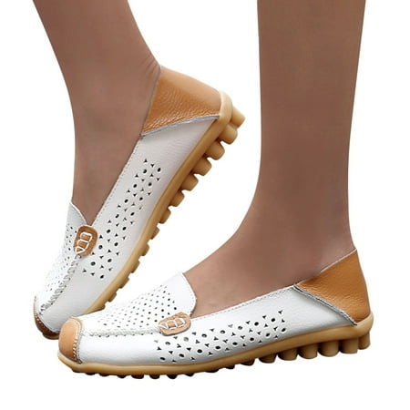 

HIBRO Fashion Womens Breathable Lace Up Shoes Flats Casual Shoes