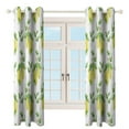 thumbnail image 4 of Lemon And Leaves Blackout Curtains Window Drapes Room Darkening Thermal Insulated Grommets Blackout Curtains, for Living, Dining, Bedroom,2 Panels, 4 of 6