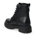thumbnail image 3 of SO® Meela Women's Lace-Up Combat Boots Color: Blackpat Size: 6.5, 3 of 4