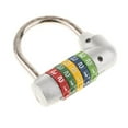 thumbnail image 2 of 5-Digit Zinc Alloy Combination Lock Travel Luggage Suitcase Travel Combination Padlock Padlock Silver, 2 of 8