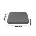 thumbnail image 2 of 16" Detachable Memory Foam Seat Cushion Square Chair Cushion Non-Slip Dining Stool Pad Chair Pad with Rubber Back Washable for Kitchen Dining Office Chairs Coffee, 2 of 5