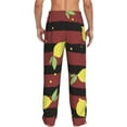 thumbnail image 3 of Balery Men'S Lemon Pants,Sleepwear Pants,Pajama Pants,Pj Bottoms Drawstring And Pockets-Small, 3 of 9