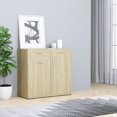 thumbnail image 1 of vidaXL Sideboard Sonoma Oak 80x36x75 cm Engineered Wood, 1 of 5