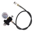 thumbnail image 4 of Adaptador de recarga de buceo Sistema de carga de aire duradero Adaptador de llenado de tanque con manómetro Negro Zulema Adaptador de recarga del tanque de buceo, 4 of 8