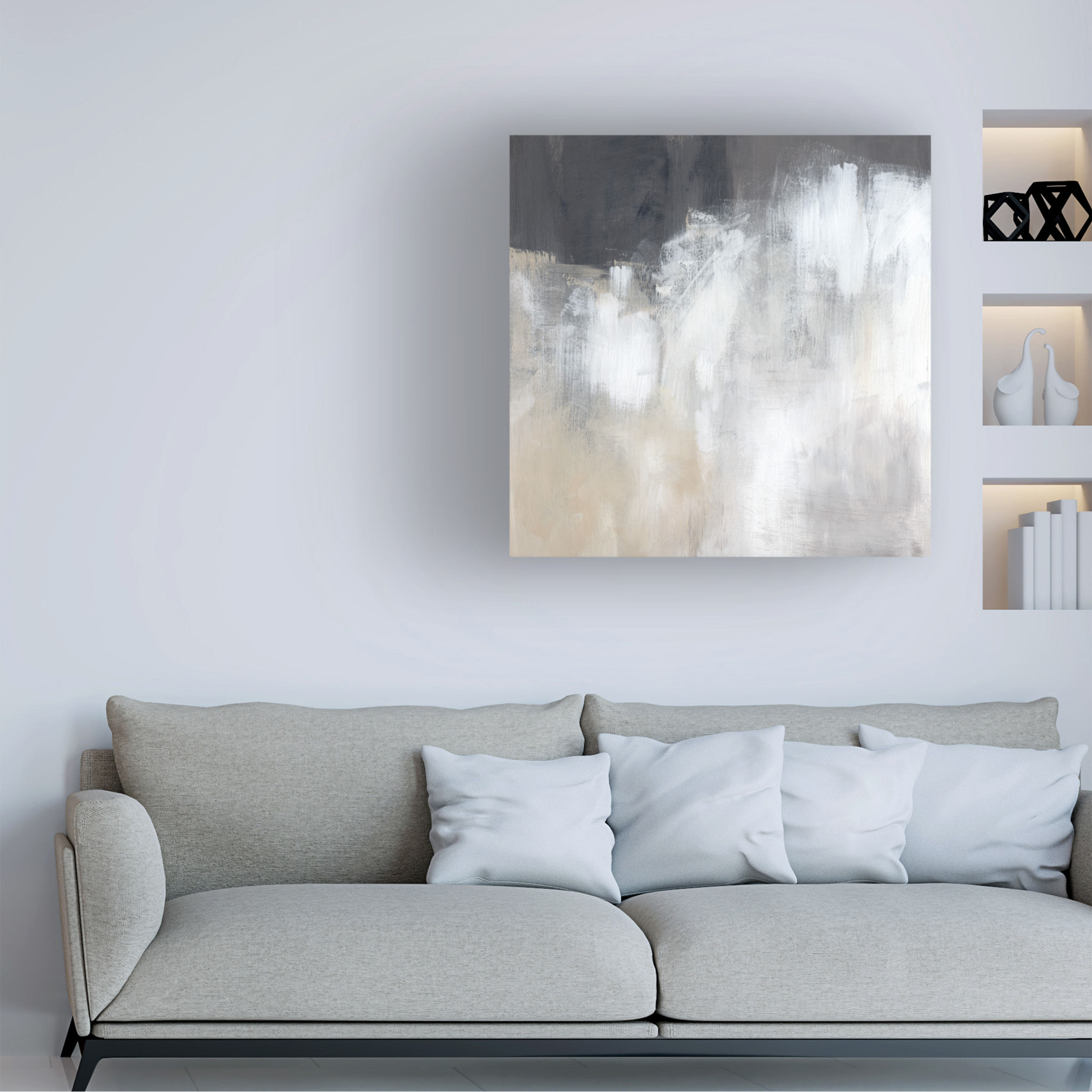 Jennifer Paxton Parker 'Neutral Abstract II' Canvas Art