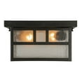 thumbnail image 6 of Meyda Tiffany 52694 Hyde Park Double Bar Mission 2 Light 17" Wide Flush Mount Square, 6 of 7