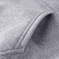 thumbnail image 4 of WTOBBY Unisex Two-Piece Casual Hoodie Set, Solid Color Couple's Plush Hoodie and Pocket Sweatpants, Warm Fleece Outfit for Men Women, Matching Tracksuit for Fall Winter Dates,Light Gray 3XL, 4 of 5