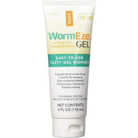 UPC: 0745801060005 | Durvet WormEze Gel Dog Puppies Cat Kitten Worm Remover 4 oz.