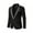 Black, variant on IROINNID Men's Long Sleeve V-Neck Blazer Notch Lapel Short Jacket Solid Color Leisure England High Quality Single Breasted Suit