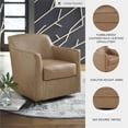 thumbnail image 7 of Signature Design by Ashley Bradney Light Brown Swivel Accent Chair, 7 of 7