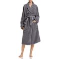 thumbnail image 3 of Hudson Park Collection Womens Fiber Dye Robes, Gray, Small/Medium, 3 of 3