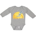 thumbnail image 3 of Inktastic Space Outerspace Moon and Astronaut Boys or Girls Long Sleeve Baby Bodysuit, 3 of 5