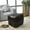 black, variant on BBH Homes Black Round Leather Pouf Ottoman Handmade Recycled Cotton Fill BBBACPF0012