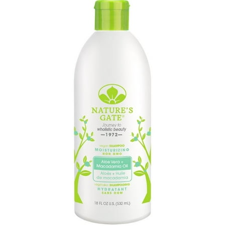 - Nature's Gate Aloe Vera + Macadamia Oil Moisturizing Shampoo 18 oz (Pack of 4)