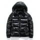 thumbnail image 2 of Chaqueta de plumón brillante Chaqueta de invierno para hombre Chaqueta de plumón con cuello levantado con capucha, 2 of 4