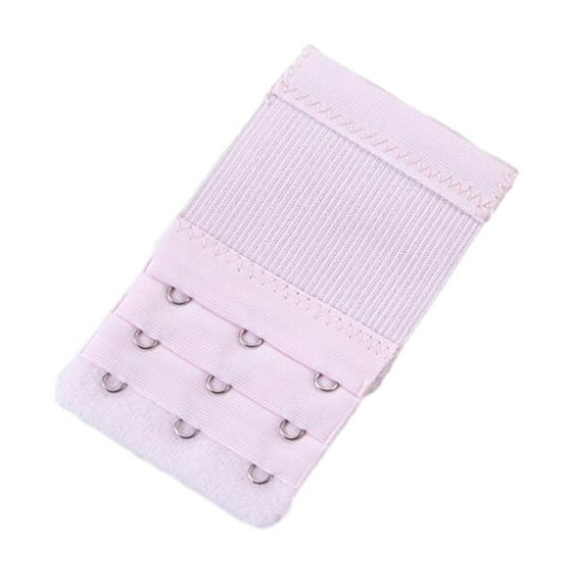 Extension Strap Bra Extenders 3 Rows 3 Buttons Adjustable Length Clips. Hooks Women Accessories Multicolor Lengthened Back Replacement Intimates Underwear pink