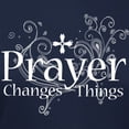 thumbnail image 3 of CafePress - Prayer Changes Things Women's Dark T Shirt - Women's Traditional Fit Dark T-Shirt, 3 of 4