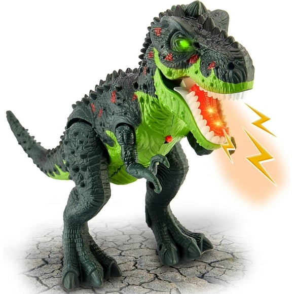 Dinosaur Toys for Kids 3-5, Electric Tyrannosaurus Rex with Spray Mist, Walking, Light and Roaring Sound, Dino Toy Gift Ideas for Boys and Girls