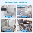 thumbnail image 5 of Seat Cushion - Memory Foam Cushion for Office Chair, Car Seat, Airplane, Bleacher - Sciatica & Hip & Coccyx Pain Relief Desk Chair Cushion for Long Sitting Office Workers, Car Drivers, 5 of 6