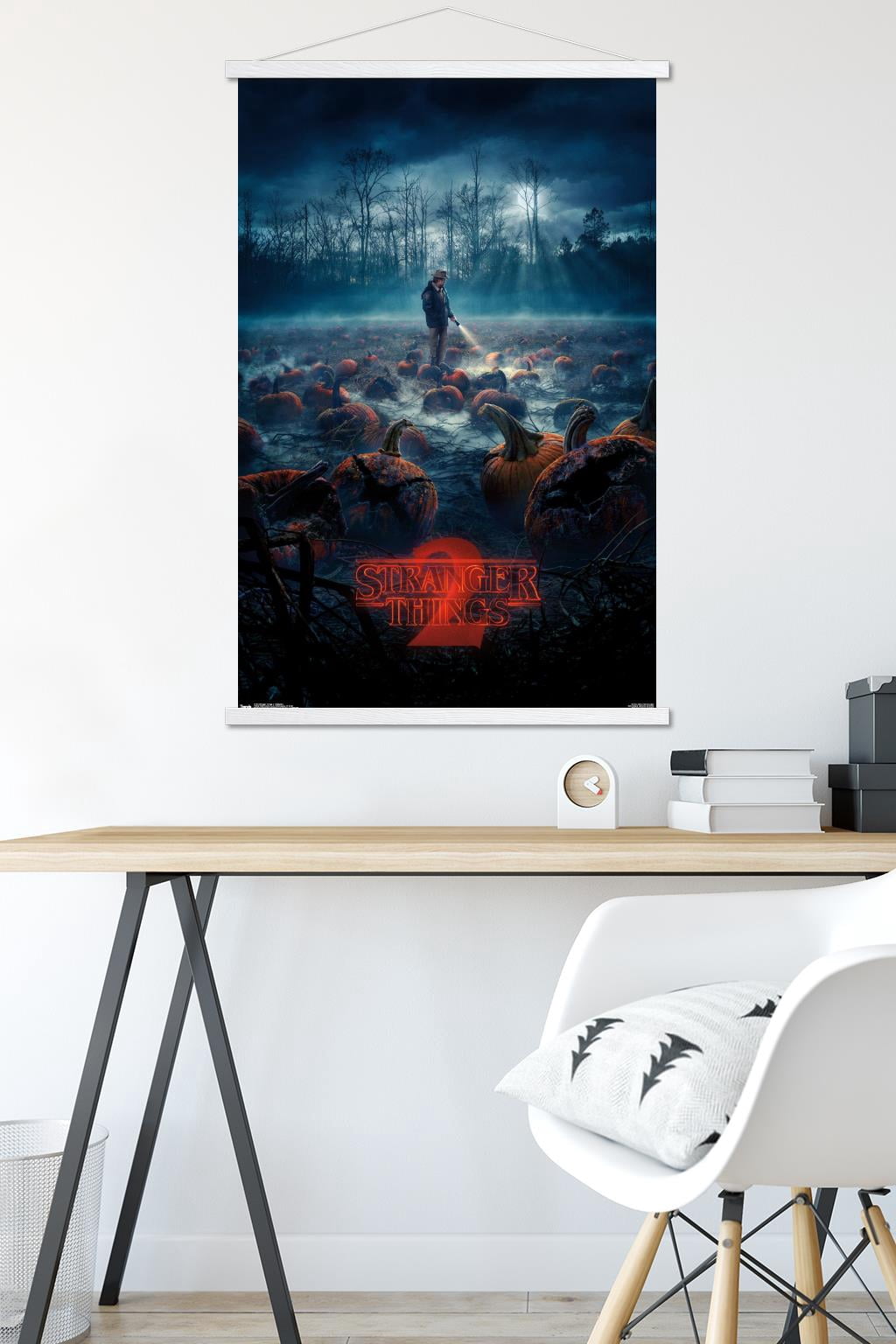 Netflix Stranger Things: Season 2 - Pumpkins Wall Poster with Magnetic Frame, 22.375" x 34"