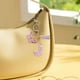 thumbnail image 1 of Llavero inicial personalizado para mujeres - Llavero personalizado de resina con borla para llaves del coche, cartera, mochila - regalo morado mono para ella, cumpleaños, Navidad, 1 of 4