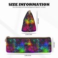 thumbnail image 4 of Xecao Bright Universe Print Leather Pencil Case -Stationery Bag Pen Holder for Work & Office, 4 of 5